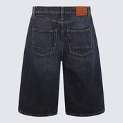 Alexander McQueen Blue Denim Bermuda