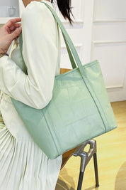 Textured PU Leather Handbag