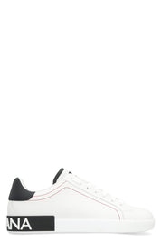 Dolce & Gabbana Portofino Leather Low-Top Sneakers