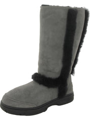 Sunburst Womens Suede Tall Shearling Boots