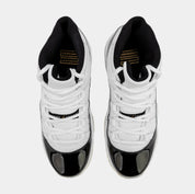 Air Jordan 11 Retro Gratitude Grade School Lifestyle Shoes (White/Metallic Gold/Black)