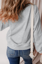 Ghost Round Neck Long Sleeve Sweatshirt