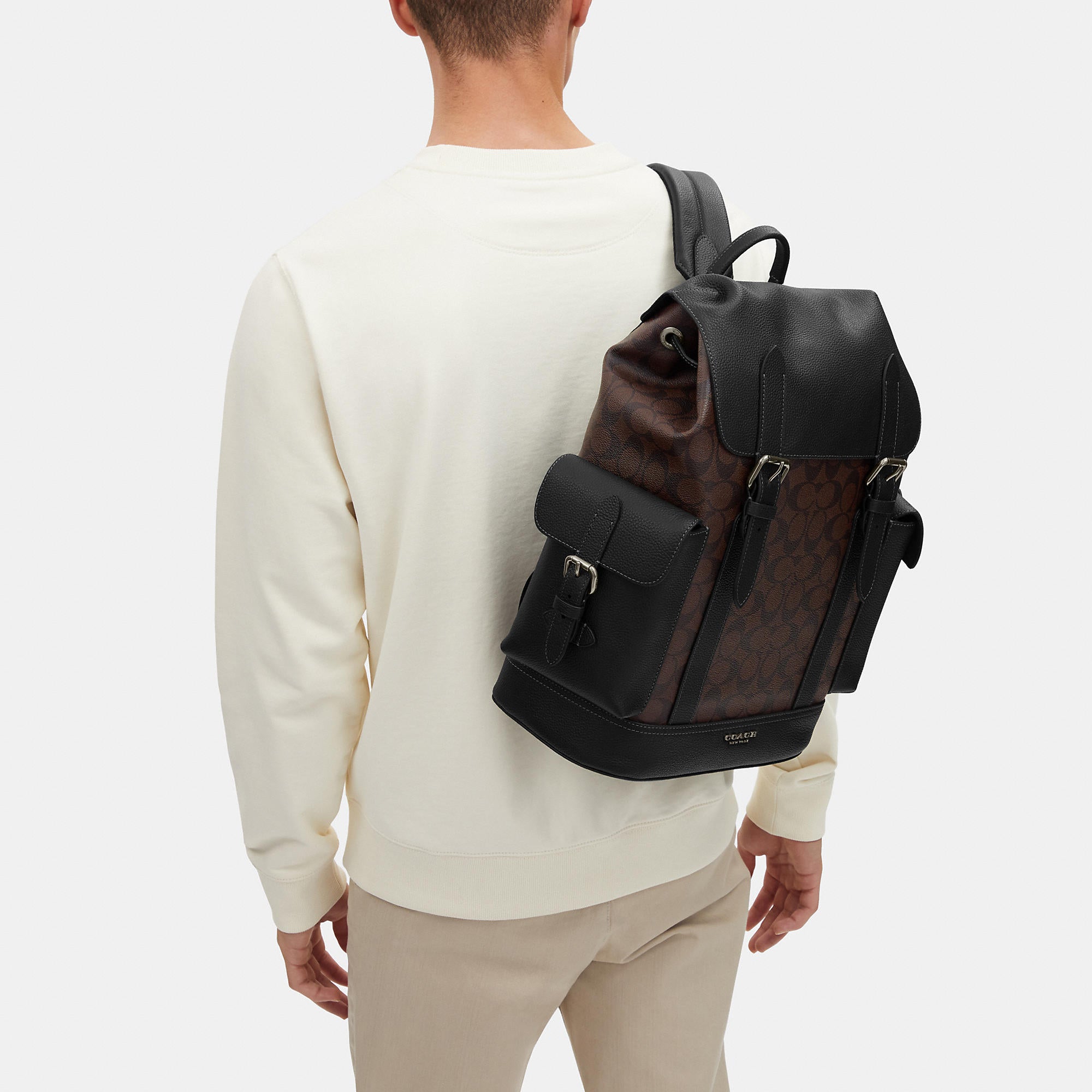 Coach Outlet Hudson Backpack In Signature Canvas