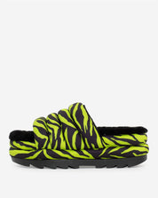 Maxi Slide Tiger Print In Key Lime