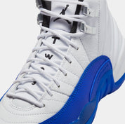 Air Jordan 12 Retro White and Game Royal Grade School Lifestyle Shoes (White/Black/Game Royal) Free Shipping