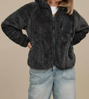 Ruthie Uggfluff Zip Hoodie In Ink Tar