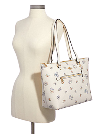 Coach Gallery Tote With Dandelion Floral Print