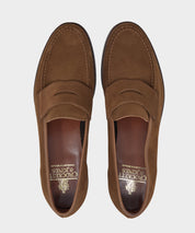 Crockett & Jones Harvard Loafer in Snuff Suede