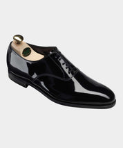 Crockett & Jones Overton Black Tie Shoe in Black Patent