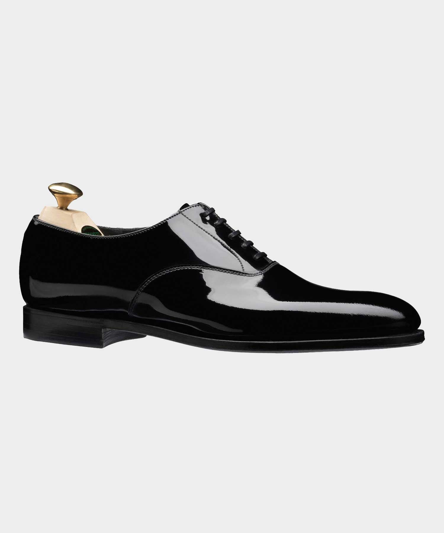 Crockett & Jones Overton Black Tie Shoe in Black Patent