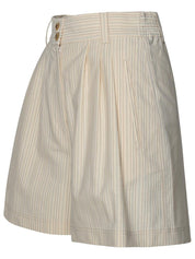 Golden Goose Cream Cotton Blend Shorts