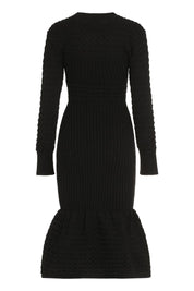 Alexander McQueen Ribbed Knit Midi Dress