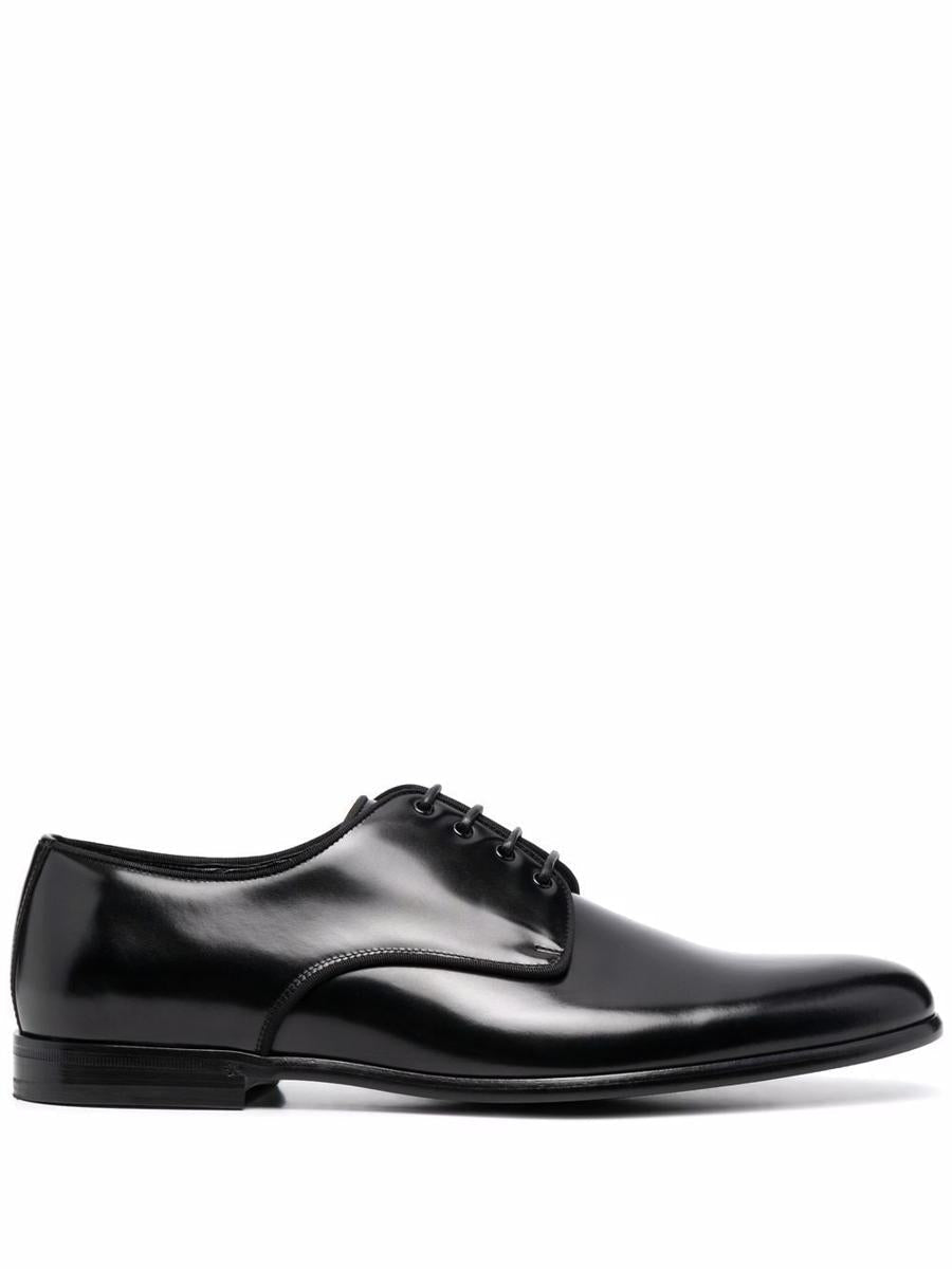 Dolce & Gabbana Brushed Calf Leather Derby Shoes