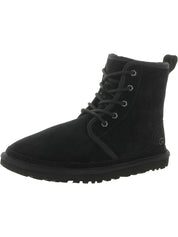 Neumel High Womens Suede Lace-Up Shearling Boots