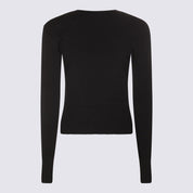 Alexander McQueen Black Wool Blend Jumper