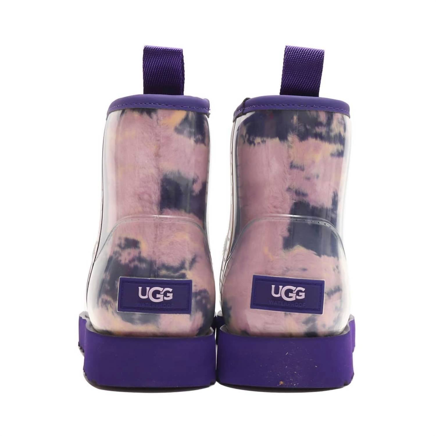 Women's Classic Clear Mini Marble Boot In Violet Night