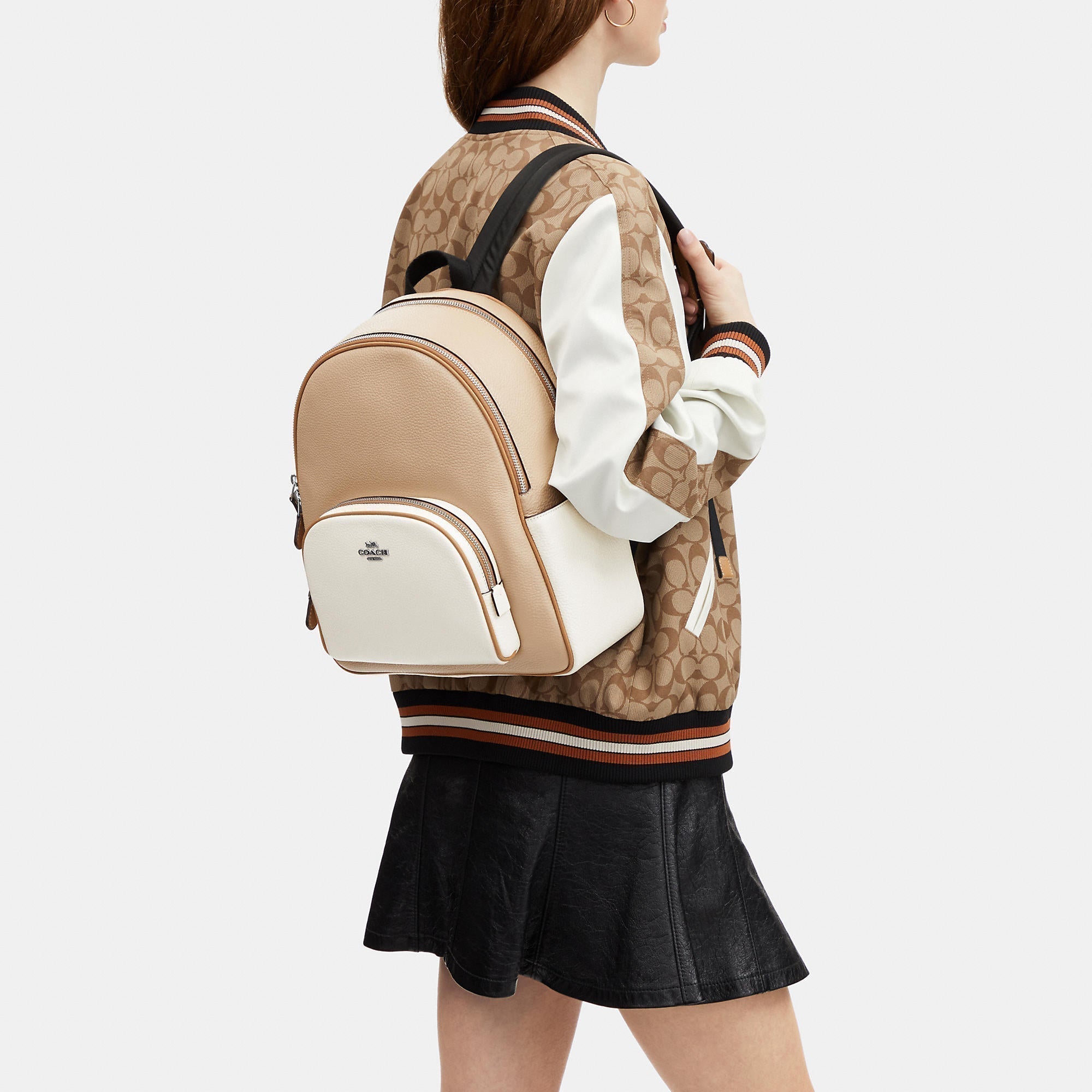 Coach Outlet Court Backpack In Colorblock