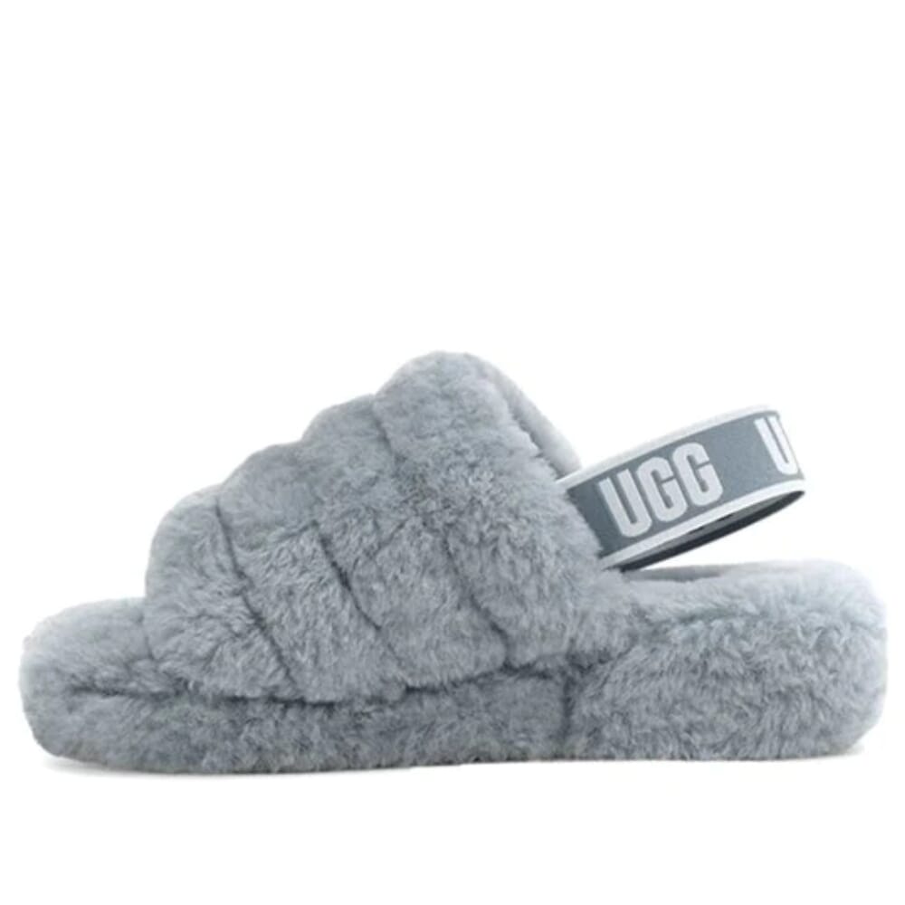 UGG Fluff Yeah Slide Ash Fog  1095119-AFG Women's