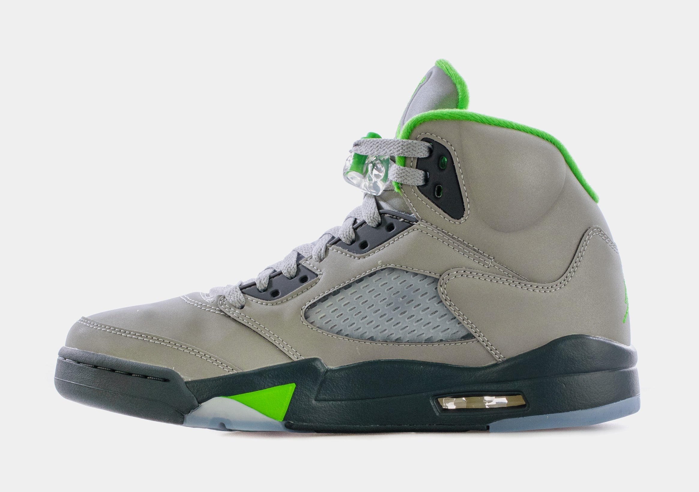 Air Jordan 5 Retro Green Bean Mens Lifestyle Shoes (Grey/Green) Free Shipping