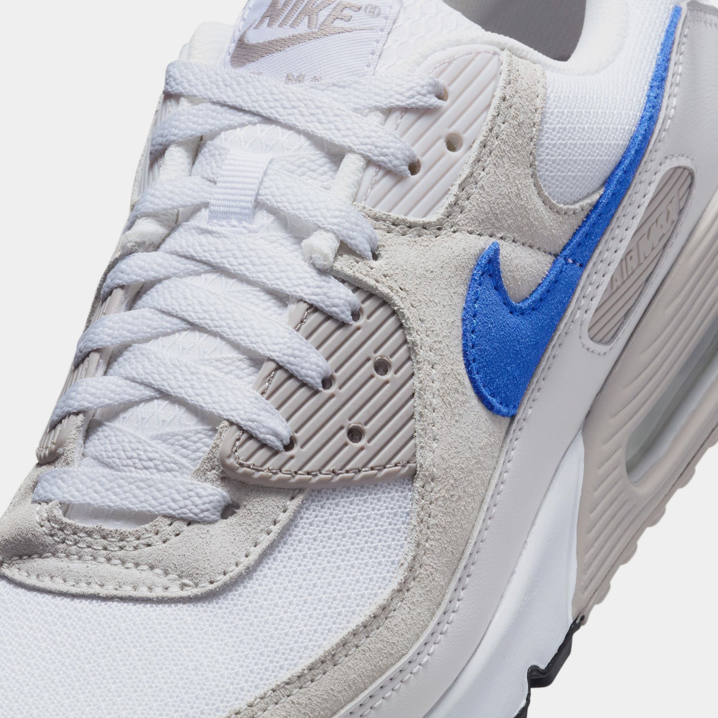 Air Max 90 Mens Lifestyle Shoes (White/College Grey/Summit White/Racer Blue)