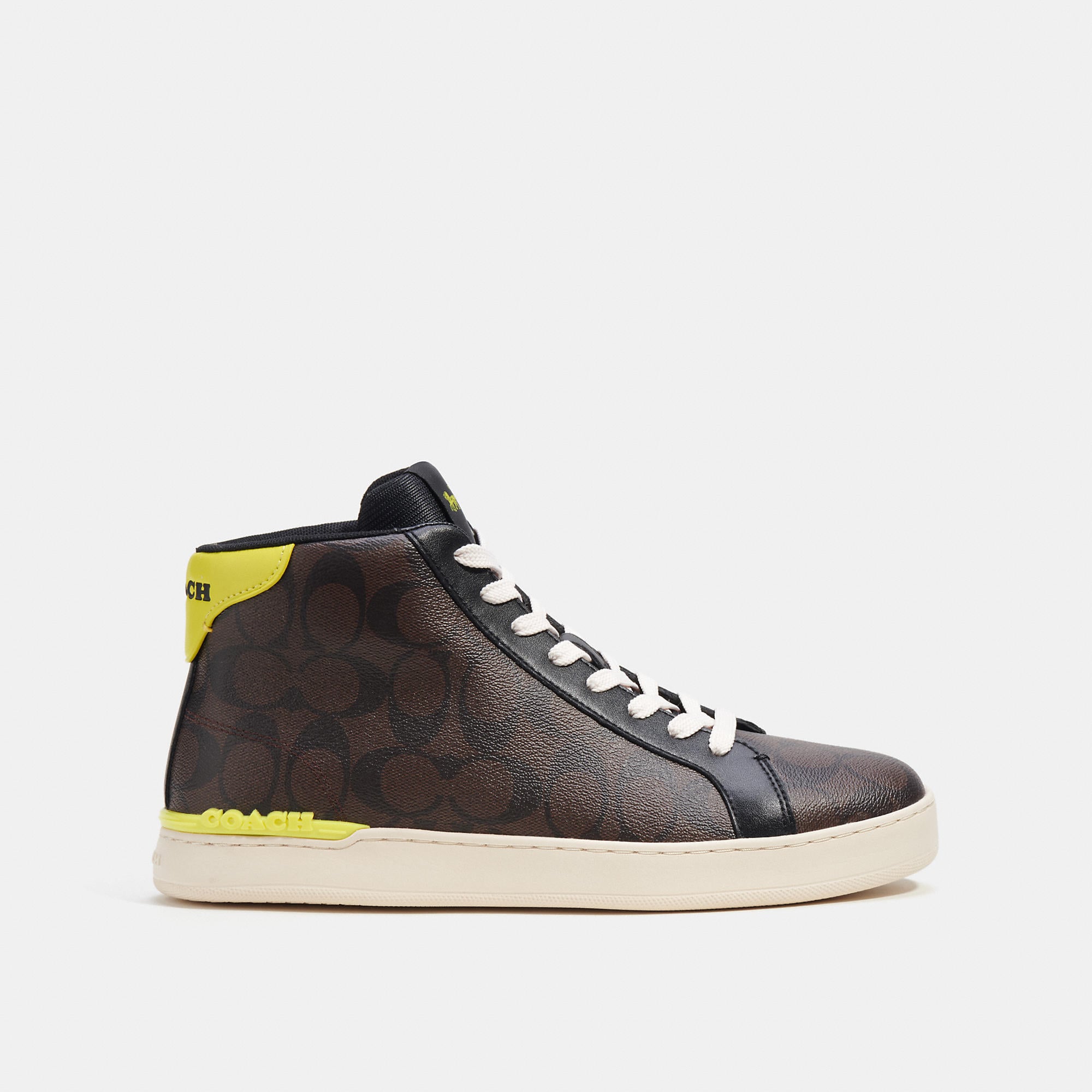 Coach Outlet Clip High Top Sneaker In Signature Canvas