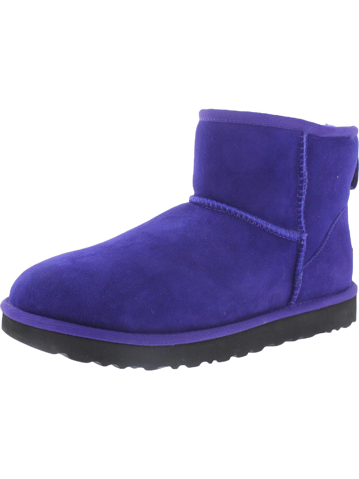 Classic Mini II Womens Suede Cold Weather Shearling Boots