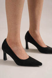 Beast Fashion Faux Suede Point Toe Pumps