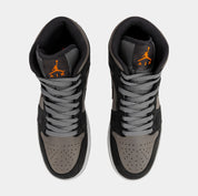 Air Jordan 1 Mid SE Night Stadium Mens Lifestyle Shoes (Night Stadium/Flat Pewter/Total Orange/Black)