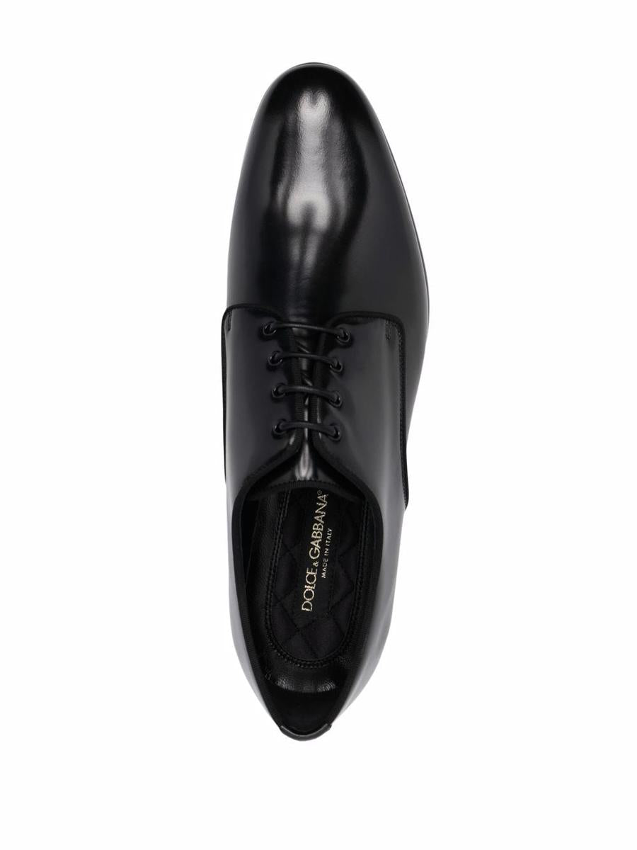 Dolce & Gabbana Brushed Calf Leather Derby Shoes