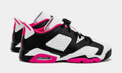 Air Jordan 6 Retro Low Fierce Pink Grade School Lifestyle Shoes (Black/Pink)