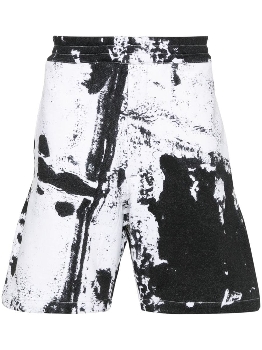 Alexander McQueen Printed Organic Cotton Shorts