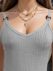 Full Size Textured Scoop Neck Cami