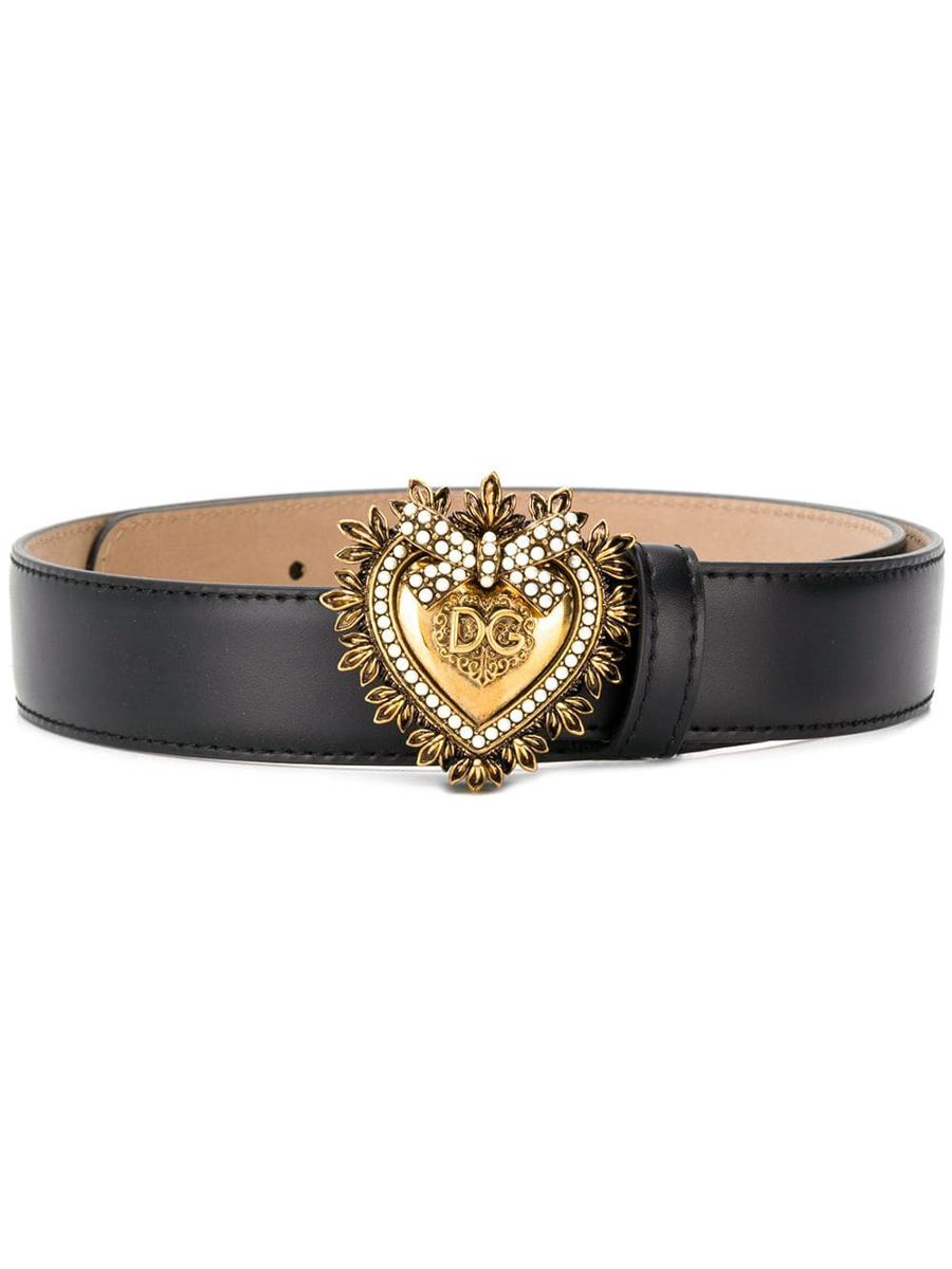 Dolce & Gabbana Devotion Leather Belt Accessories