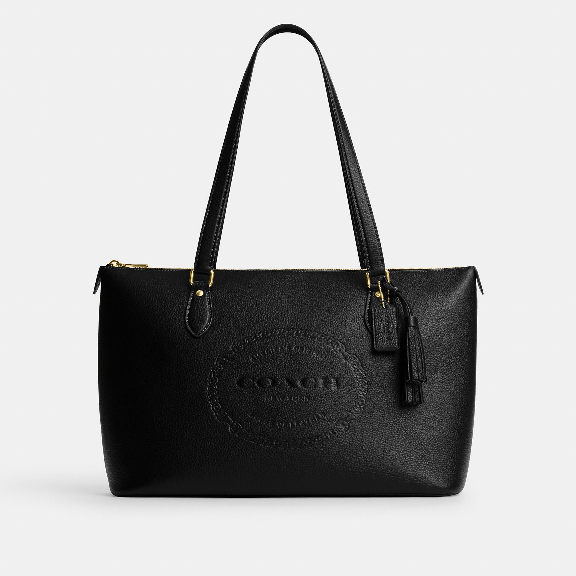 Coach Outlet Gallery Tote With Coach Heritage