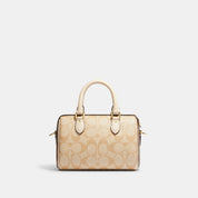 Coach Outlet Mini Rowan Satchel In Blocked Signature Canvas