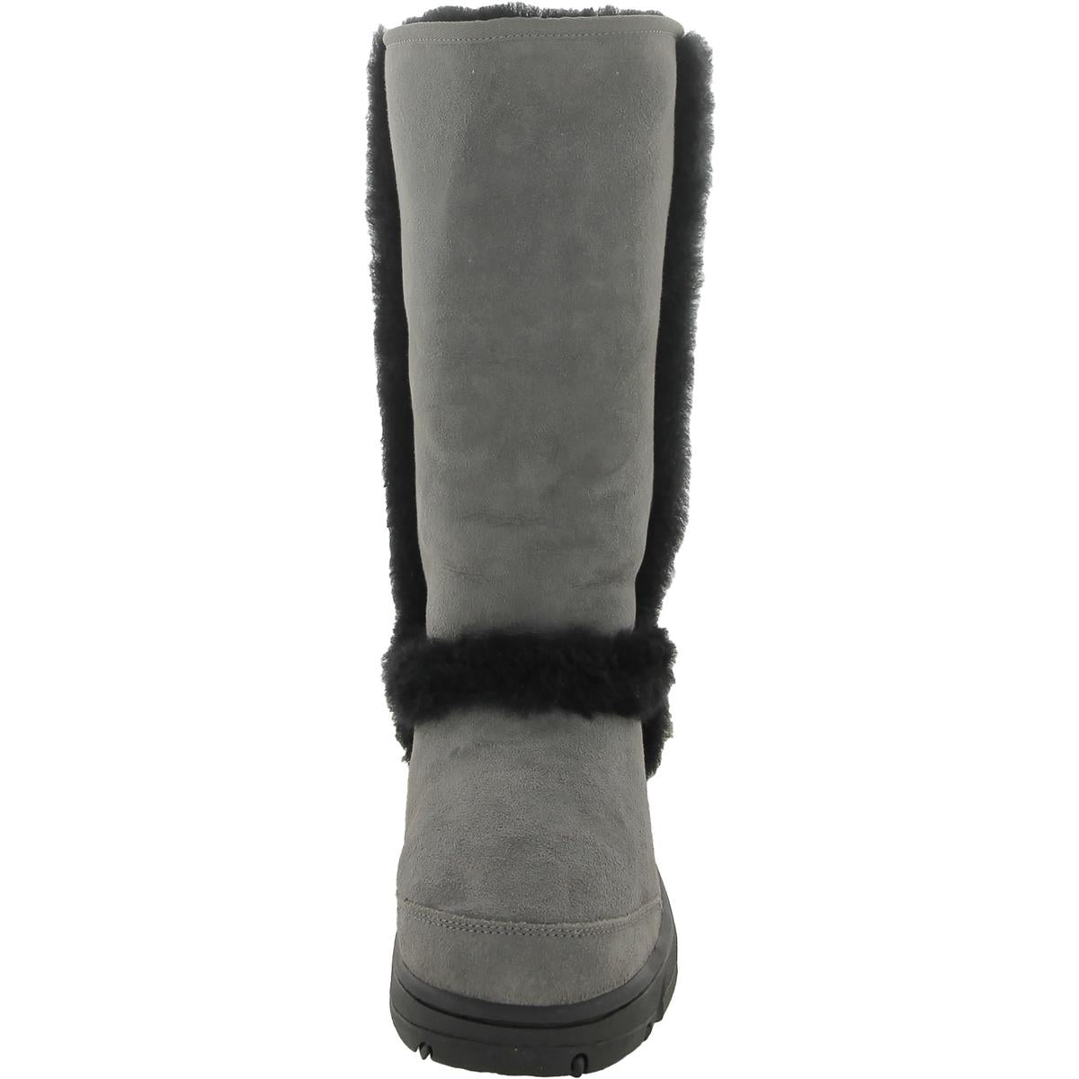 Sunburst Womens Suede Tall Shearling Boots