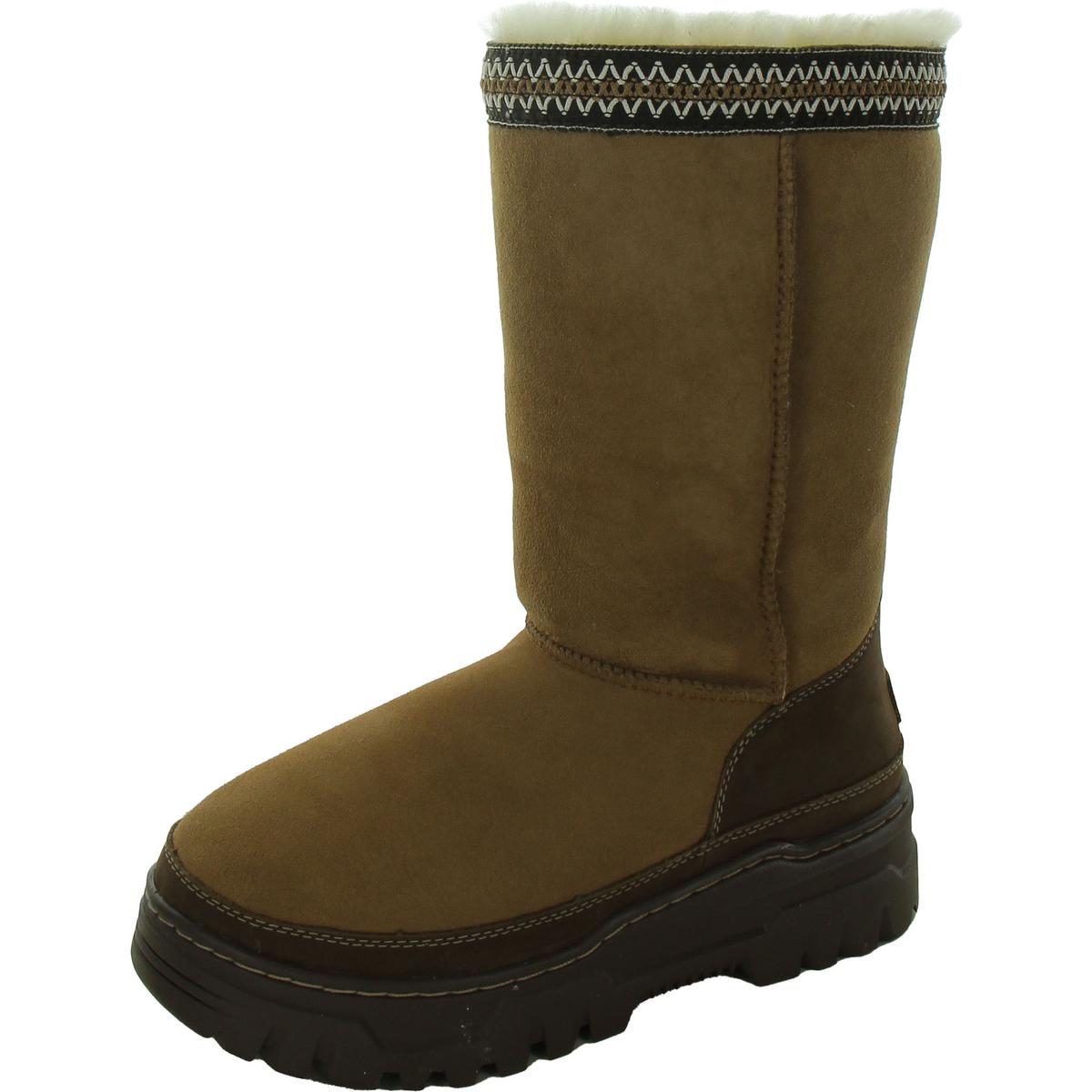 Classic Tall Trailgazer Womens Suede Shearling Winter & Snow Boots