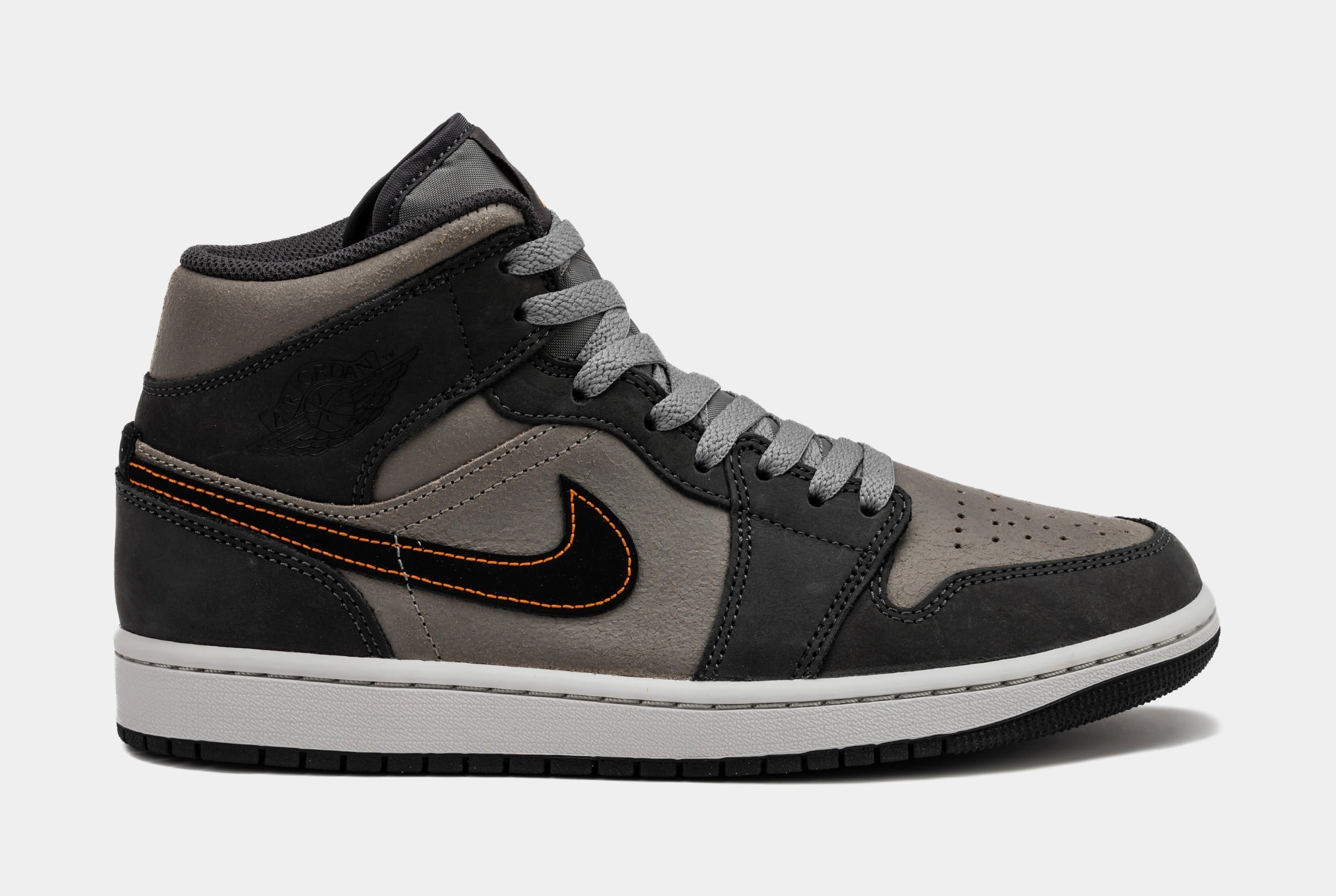 Air Jordan 1 Mid SE Night Stadium Mens Lifestyle Shoes (Night Stadium/Flat Pewter/Total Orange/Black)