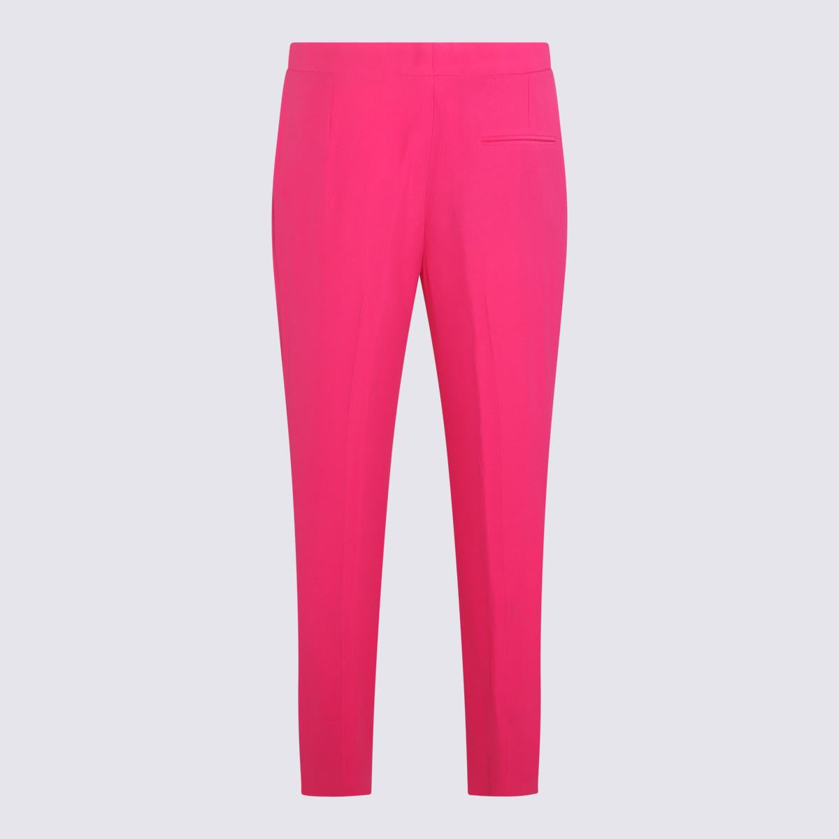 Alexander McQueen Pink Viscose Blend Trousers