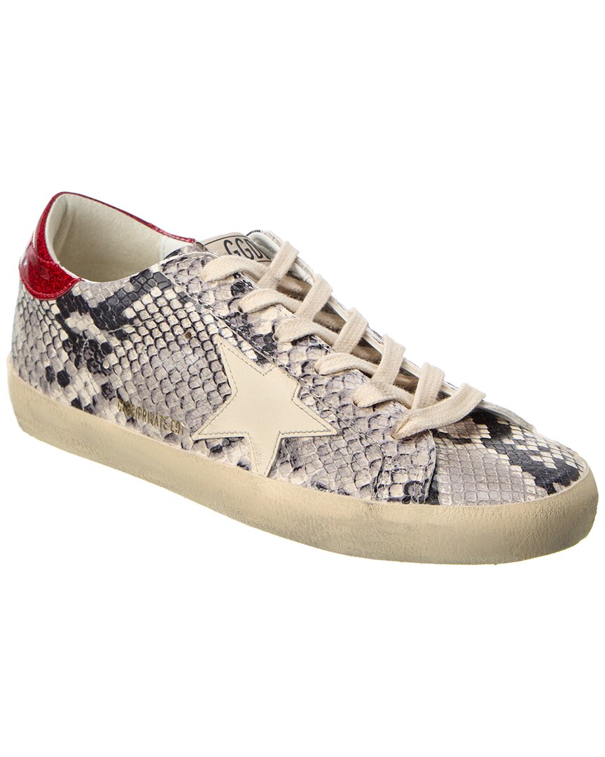 Golden Goose Superstar Snake-Embossed Leather Sneaker