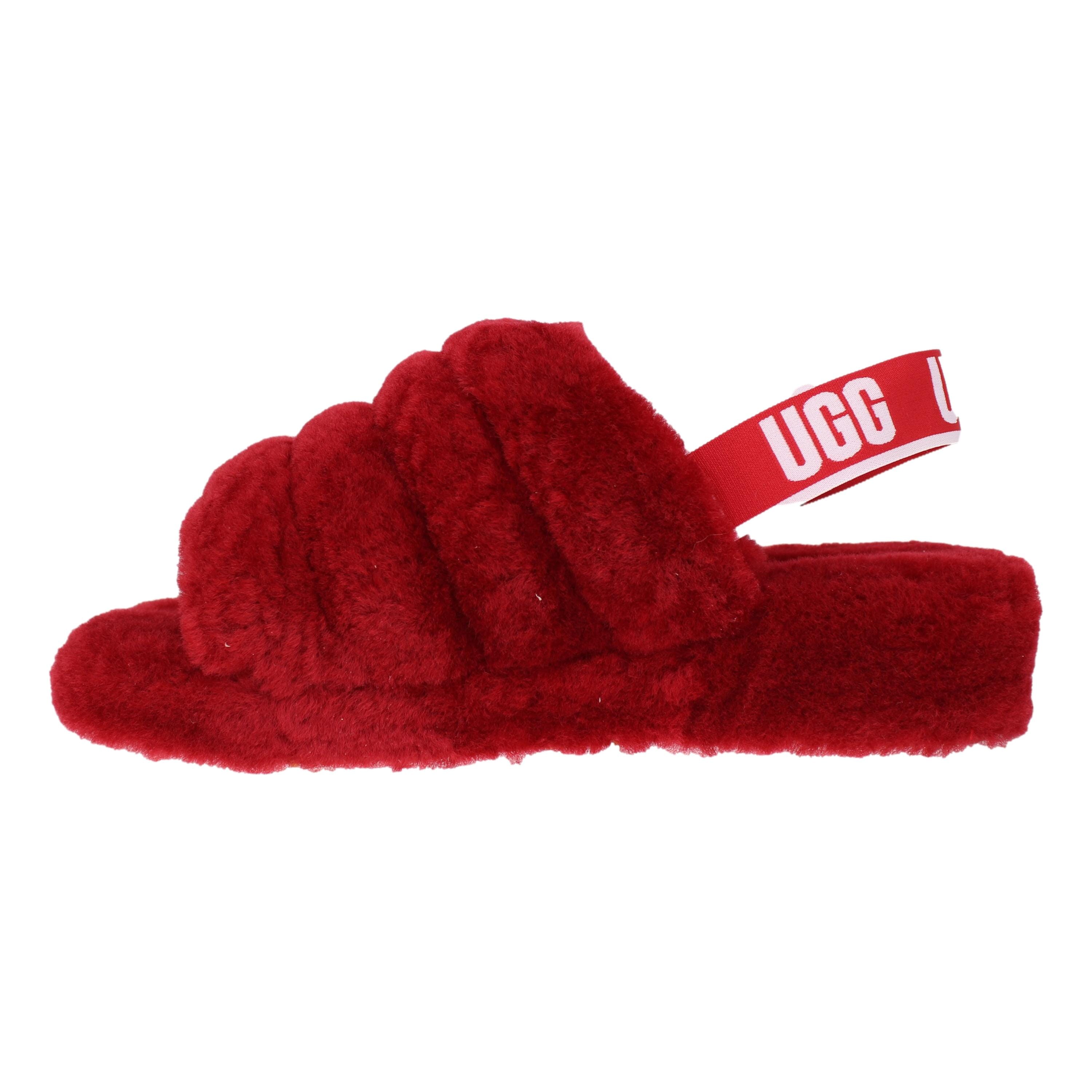 UGG Fluff Yeah Slide Red Ribbon  1095119-RBRD Women's