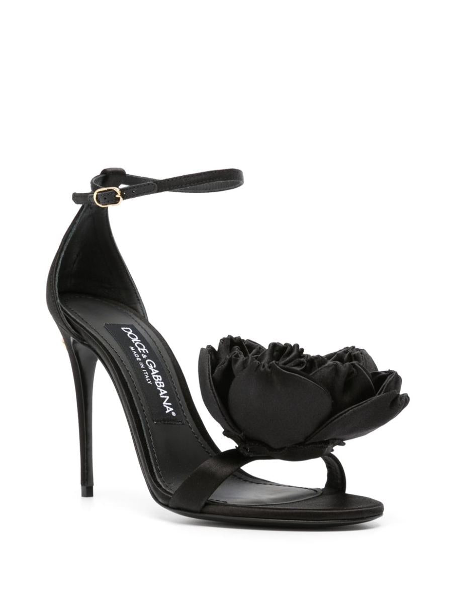 Dolce & Gabbana Keira Satin Heel Sandals