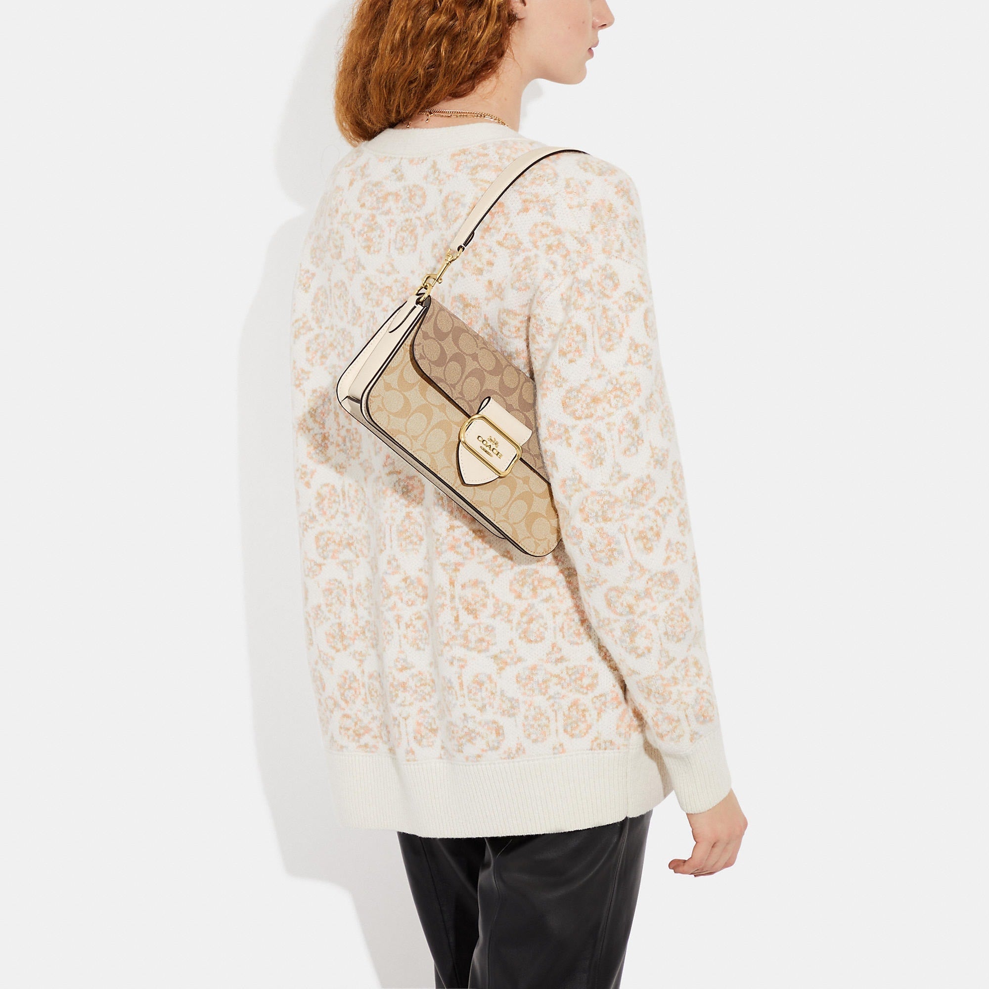 Coach Outlet Morgan Shoulder Bag In Blocked Signature Canvas