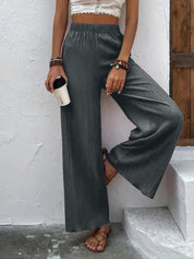 Full Size High Waist Wide Leg Pants