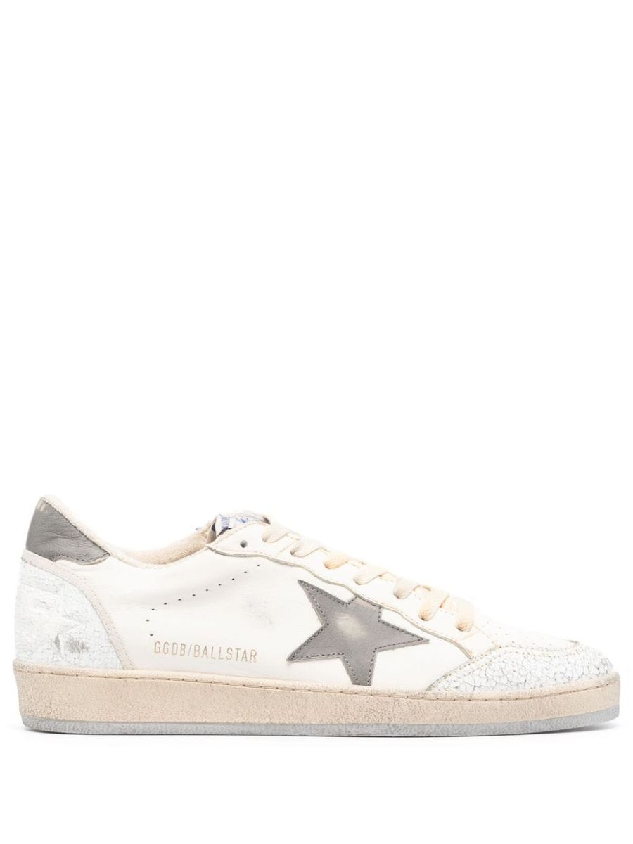 Golden Goose Logo-Patch Leather Sneakers