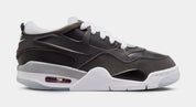 Air Jordan 4 RM Black Metallic Grade School Lifestyle Shoes (Black/Wolf Grey/White/Fire Red)