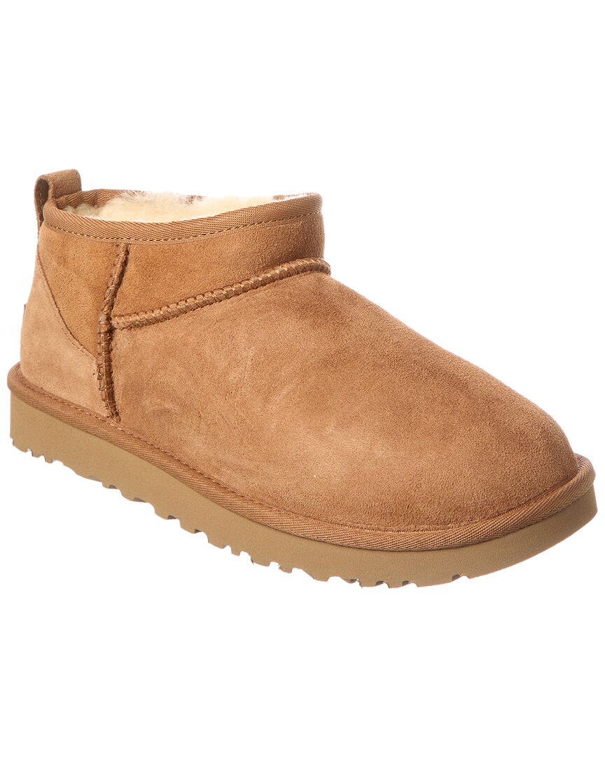 UGG Classic Ultra Mini Suede & Shearling Boot