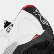 Air Jordan 14 Retro Black Toe Grade School Lifestyle Shoes (White/Black/Varsity Red/Metallic Silver) Free Shipping