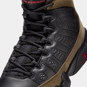 Air Jordan 9 Retro Olive Grade School Lifestyle Shoes (Black/True Red/Light Olive)