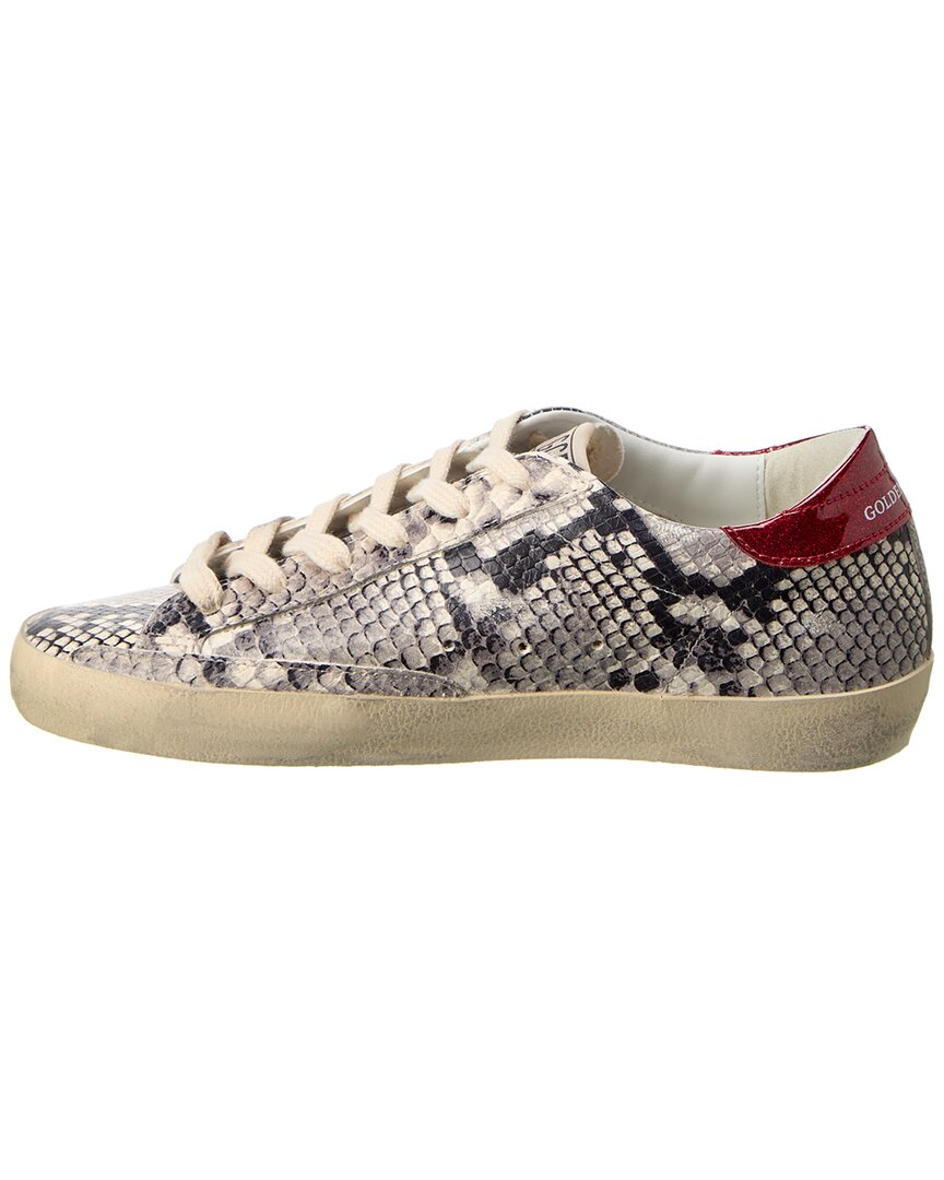 Golden Goose Superstar Snake-Embossed Leather Sneaker